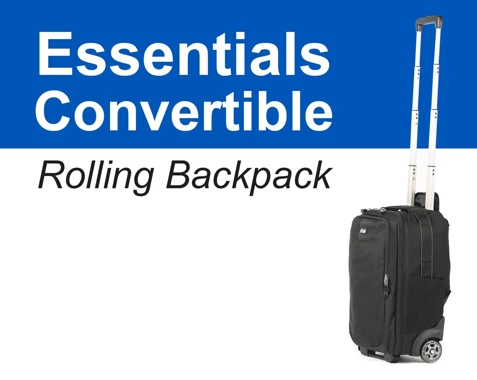 Essentials Convertible Rolling Backpack - Image 4